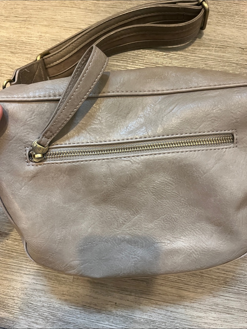Joy Susan Taupe Crossbody Belt Bag - Picture 4 of 5